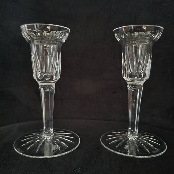 Waterford Accents Vintage Pair Of Waterford Crystal Candle Holders